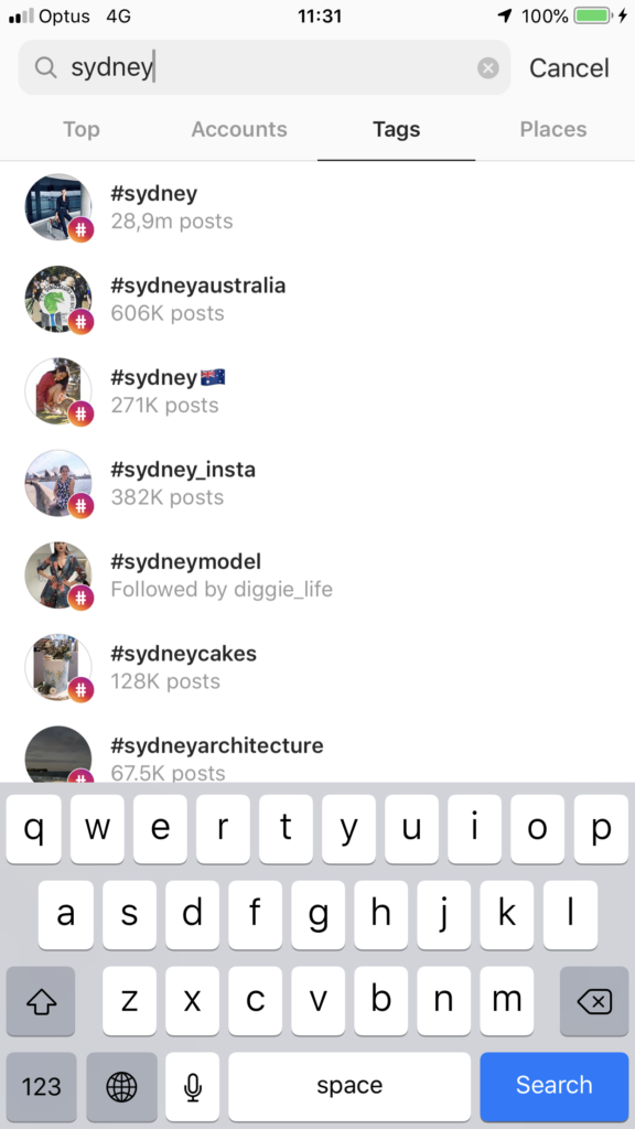 Find Hashtags for Instagram