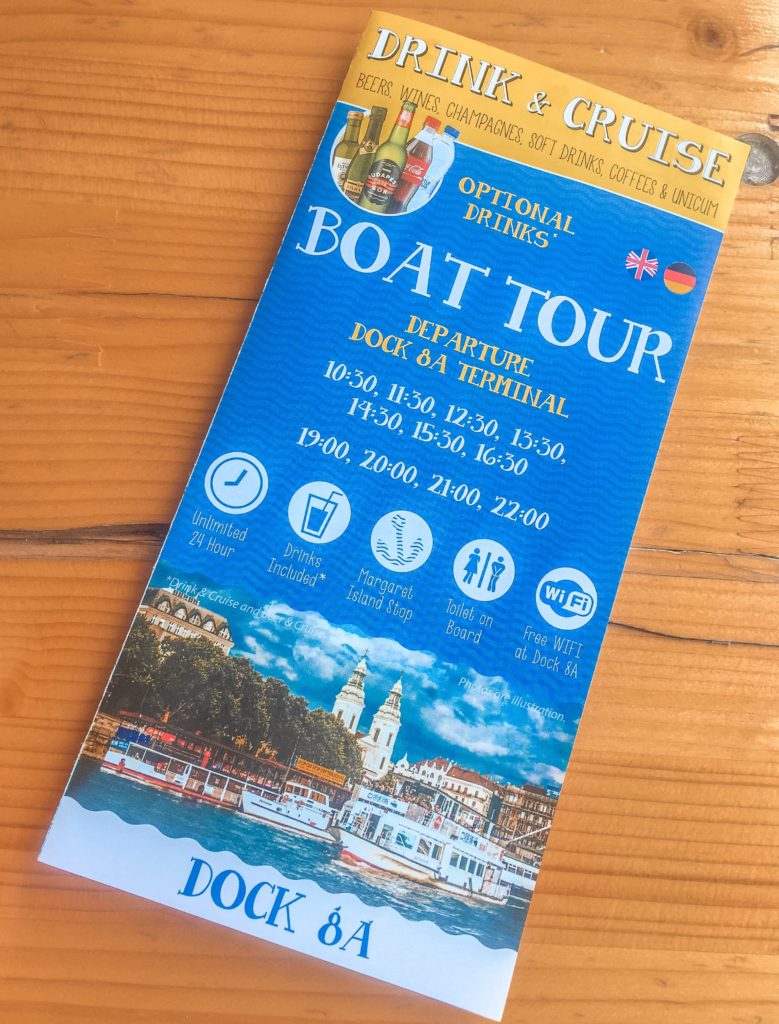 Danube Boat Tour leaflet