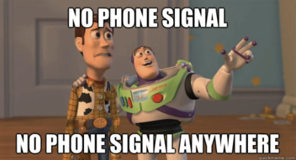 Funny meme no phone signal